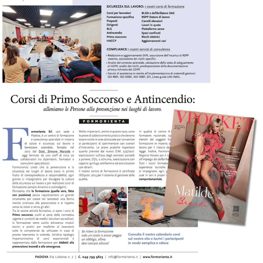 Featured image for “Corsi di primo soccorso e antincendio: alleniamo le Persone alla prevenzione nei luoghi di lavoro.”