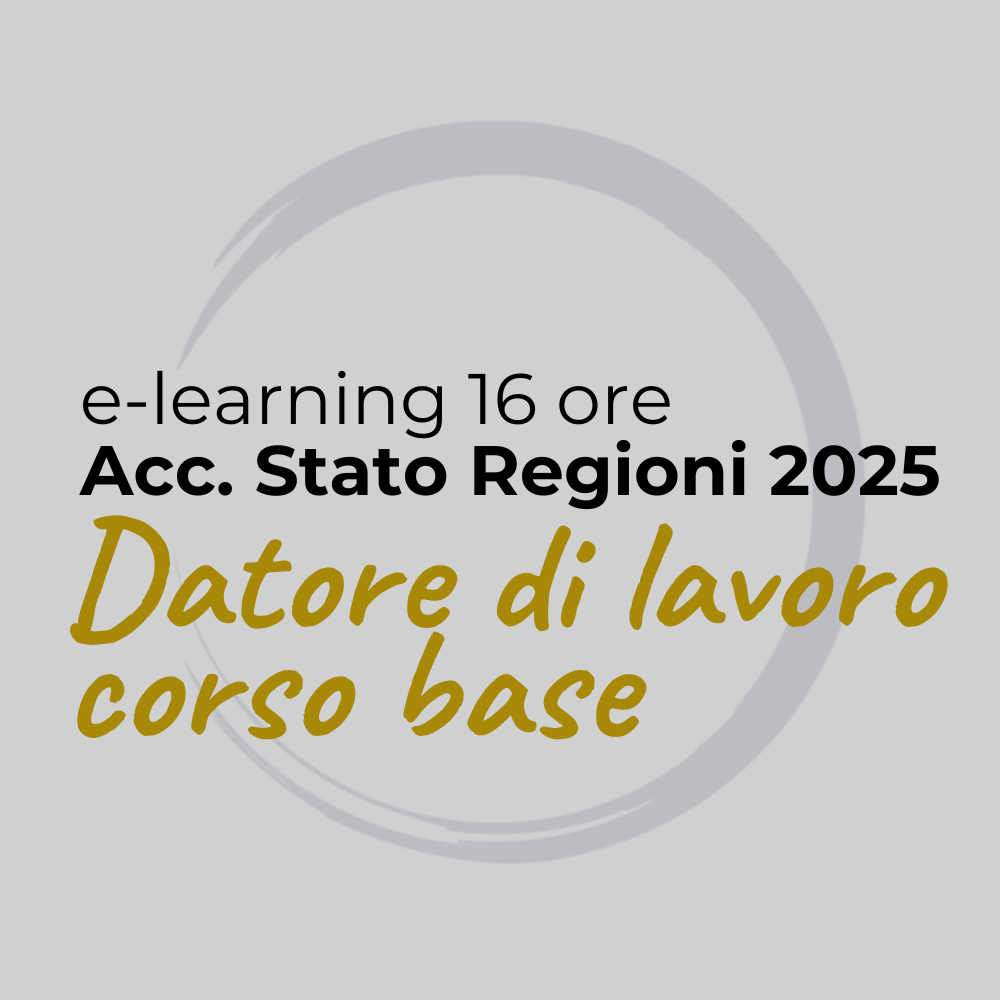 Corso Datore di Lavoro 16 ore e-learning Accordo Stato-Regioni 2025