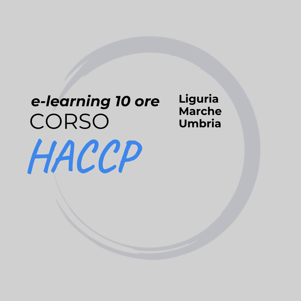 Corso HACCP online 10 ore Liguria, Marche e Umbria