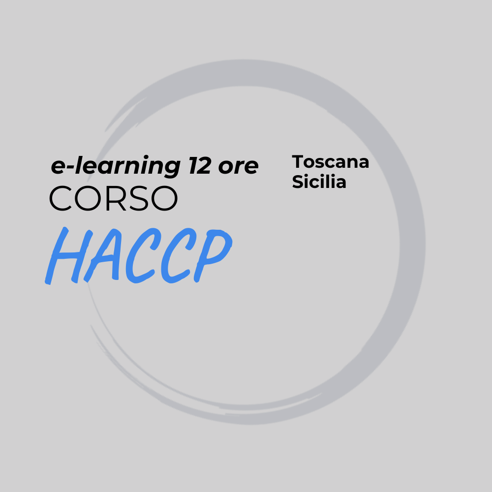Corso HACCP online 12 ore Toscana e Sicilia